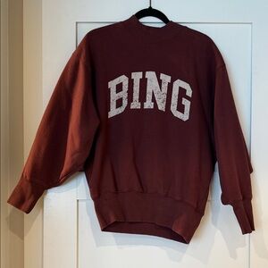 Anine Bing Burgundy Sweater